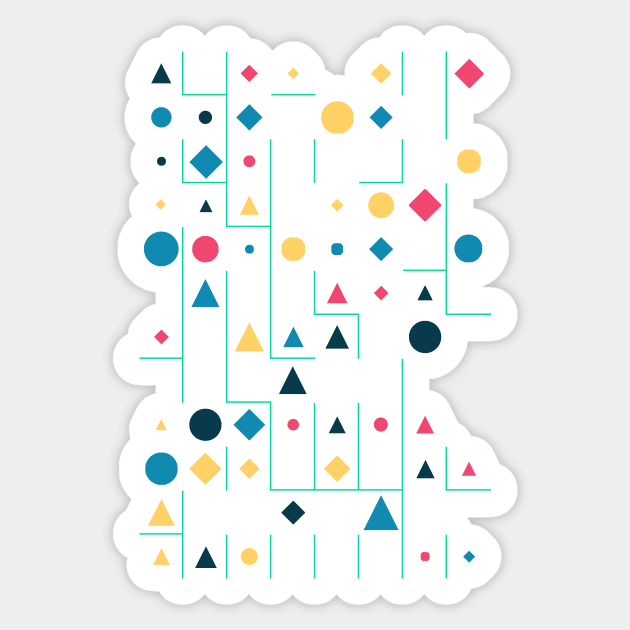 Amazing Geometric Animated Shape Pattern #5 Sticker by Trendy-Now